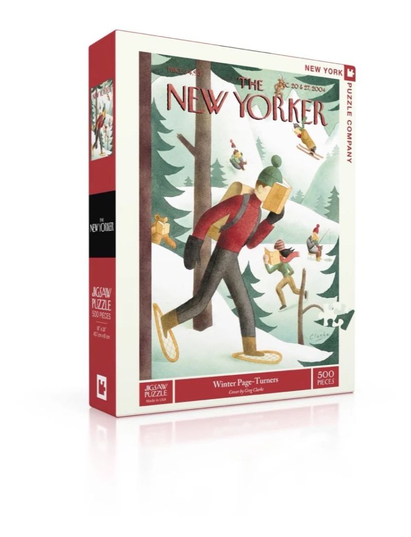 NEW YORKER Winter Page-Turners 500 Piece Jigsaw Puzzle