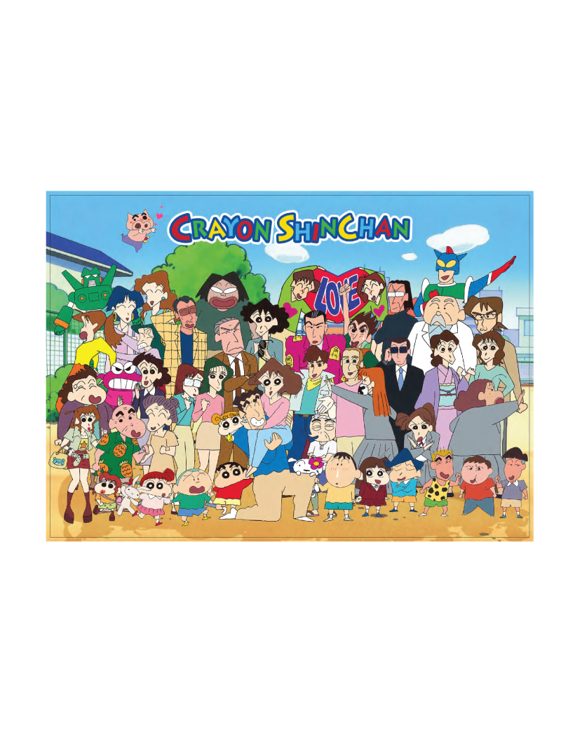 Vinlaa Crayon Shinchan family photo ZJ63314 1000pcs