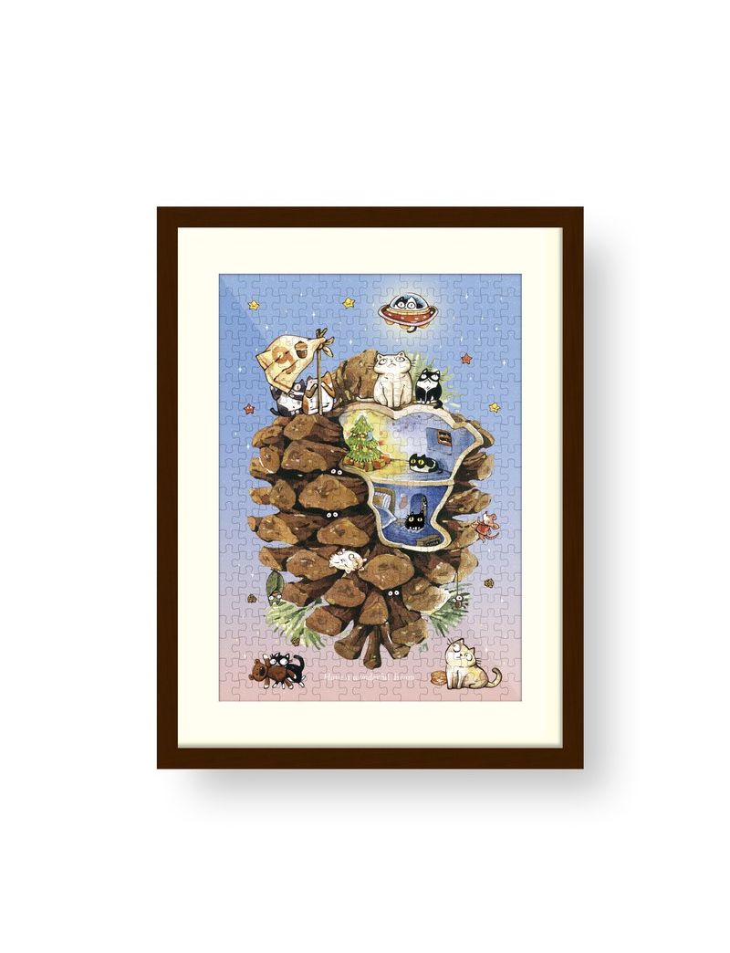 AFU dream come true pinecone house mini puzzle 70pc