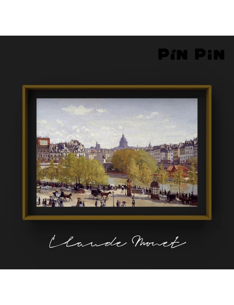 Pinpin Quai Du Louvre by Claude Monet 521p