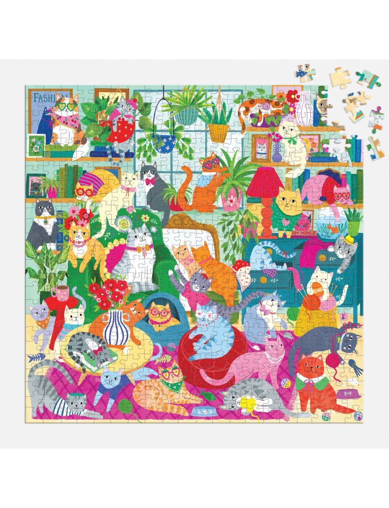 Mupuddy Caturday Afternoon 500 Piece Family Puzzle