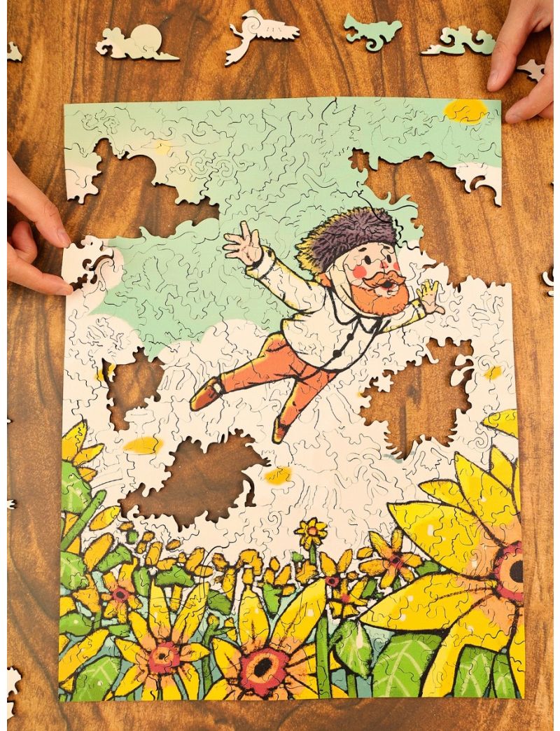 NICKJOJO Van Gogh SUNFLOWER FIELDS Wooden Puzzle - 325pcs
