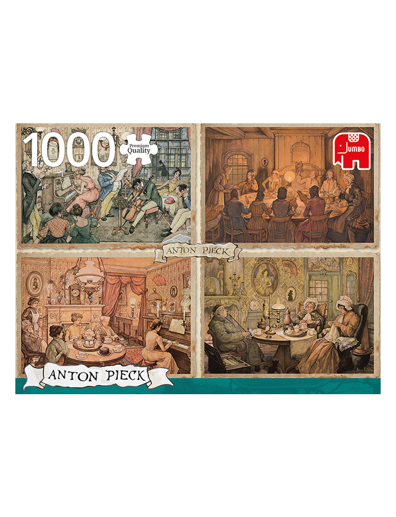 Jumbo Premium Collection - Anton Pieck, Living Room Entertainment 1000pcs