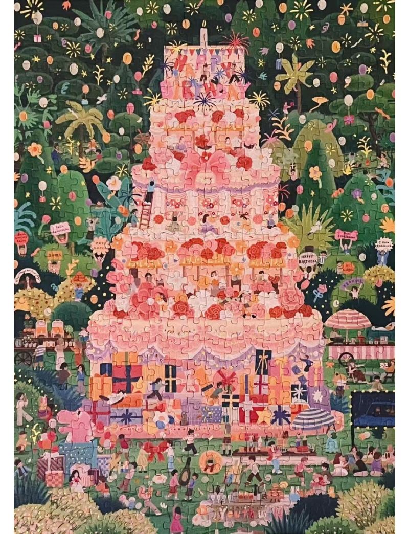 YouthWill Birthday Cake Foil Puzzle 500pcs