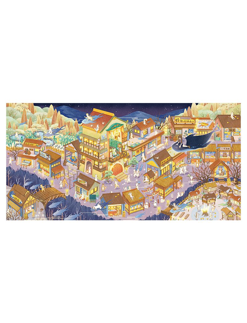 Momibook Whale Town 1000pc