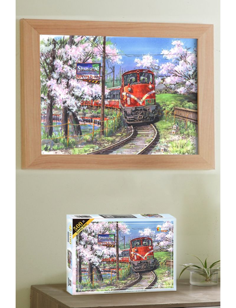 PUZZLEGO Sakura Train 500 Pieces