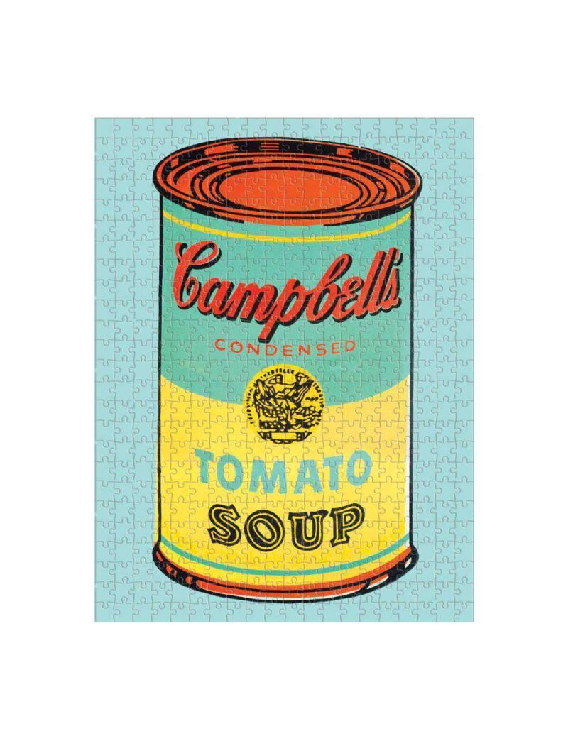 Galison Andy Warhol Soup Can 2-sided 500 Piece Puzzle