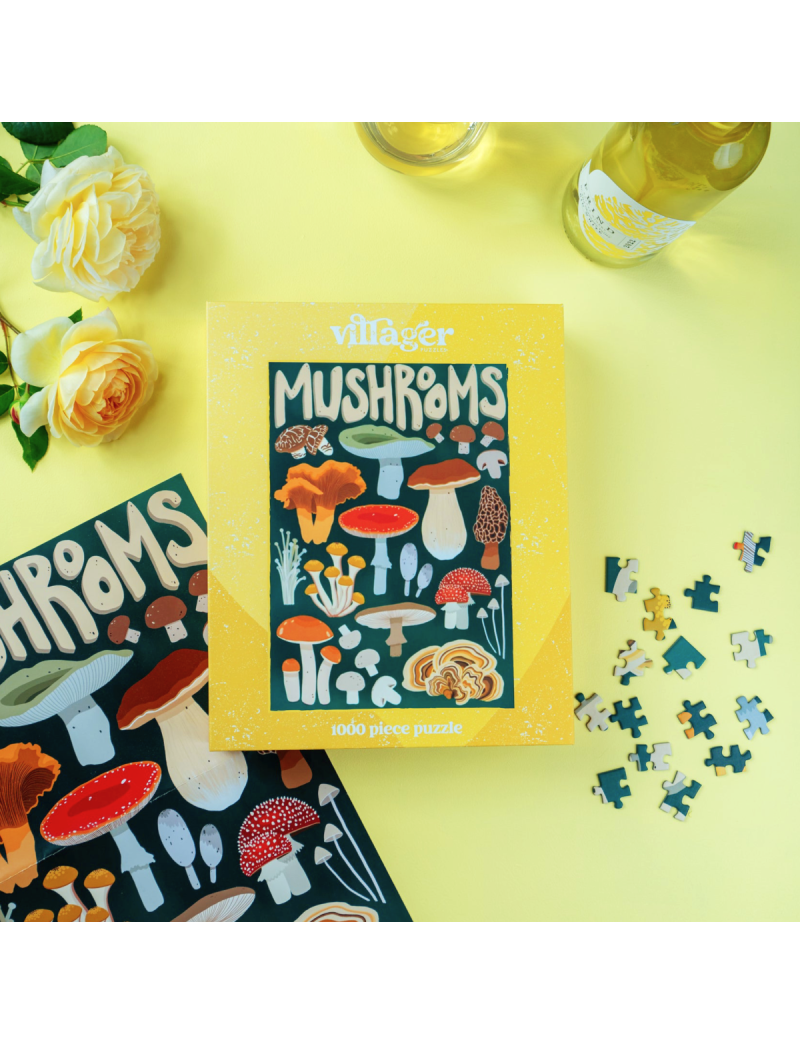 Villager Mushroom Forager 1000pcs by Artist Kourtni Gunn