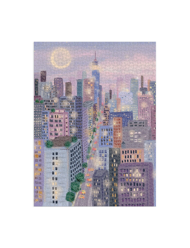 Galison City Light 1000 Pc Puzzle In a Square Box