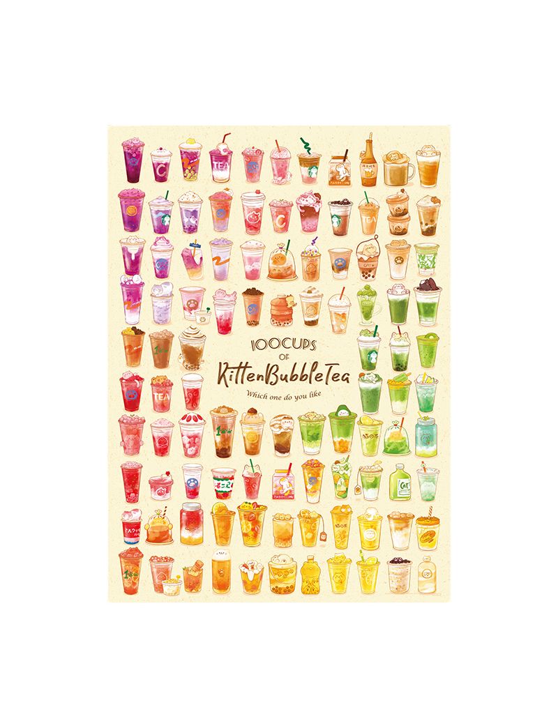 TOI 100 cups cat milk tea 1000PC