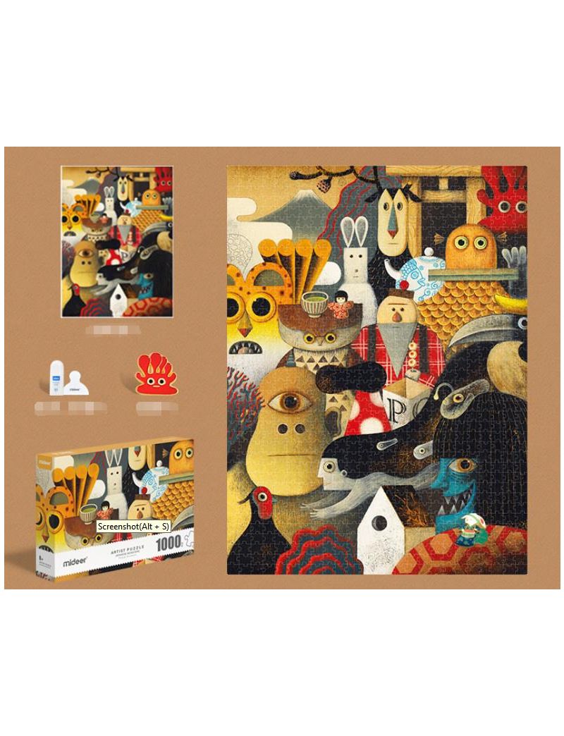 MIDEER Artist Puzzle -  Monsters 1000P
