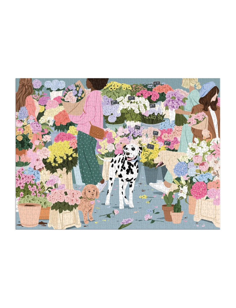 GALISON Flower Market 1000 Piece Puzzle