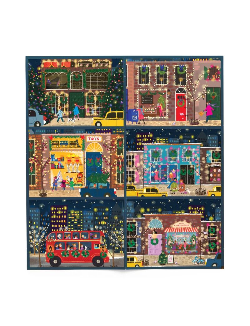 Galison Joy Laforme Winter Lights 12 Days of Puzzles Holiday Countdown