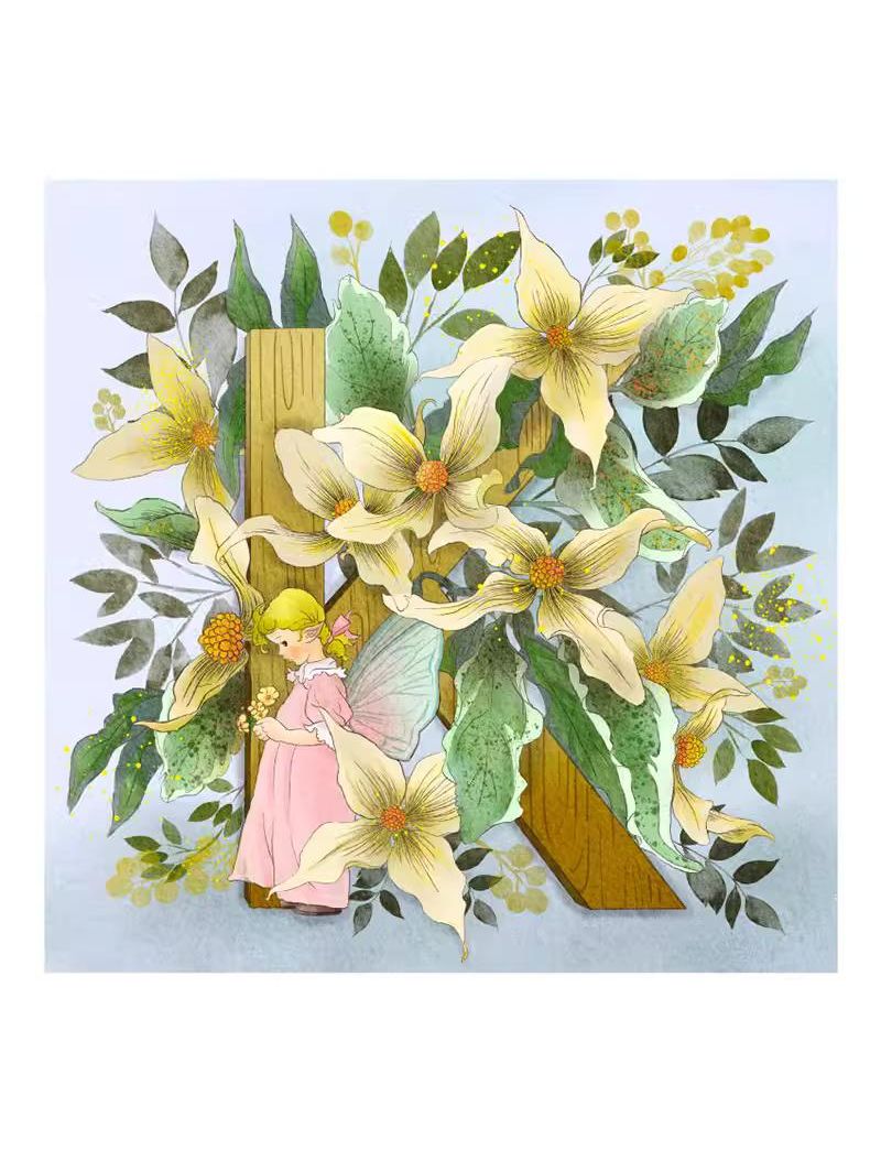 ArtPuzzle Flower Fairy and Letter K C3110 300pcs