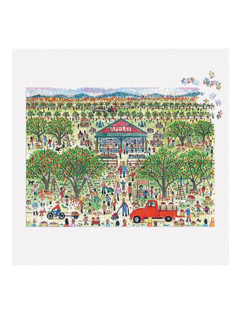 Galison Michael Storrings Apple Pickin' 1000 Piece Puzzle