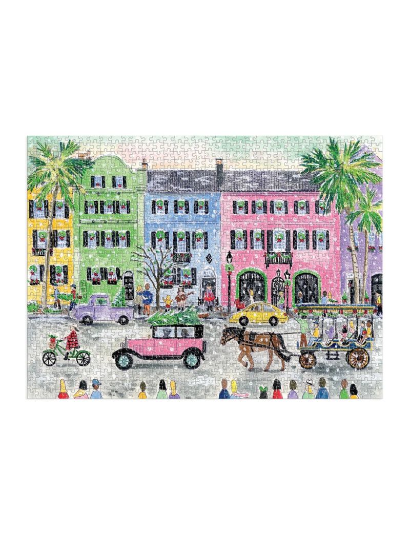 Galison Michael Storrings Christmas in Charleston 1000 Piece Puzzle