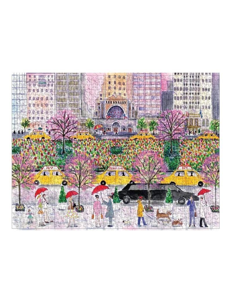 Galison Michael Michael Storrings Spring on Park Avenue 1000 Piece Puzzle