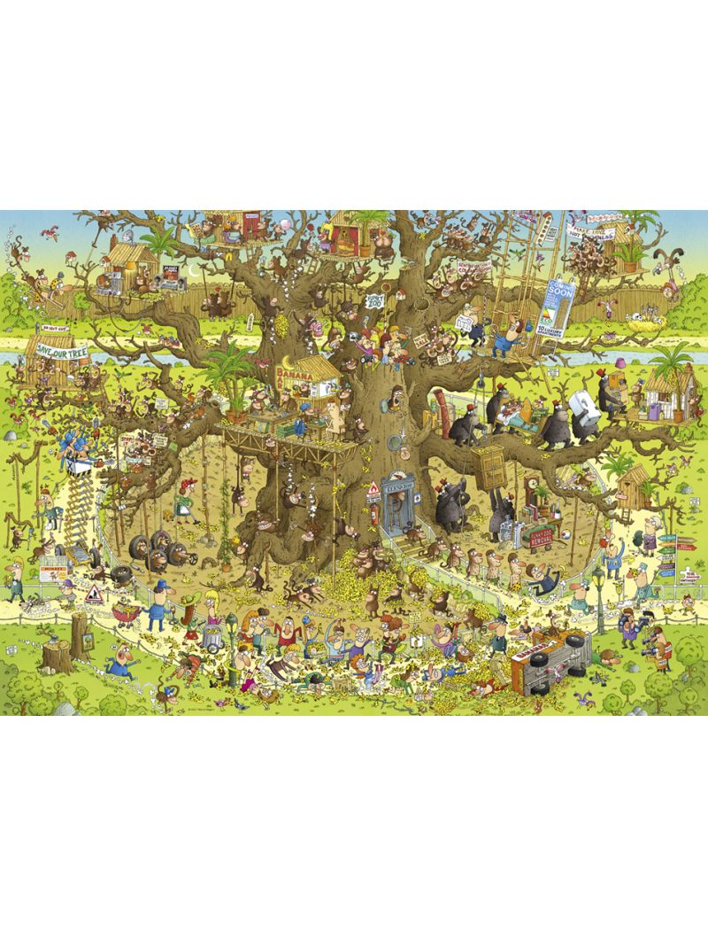 HEYE FUNKY ZOO MONKEY HABITAT 1000PC