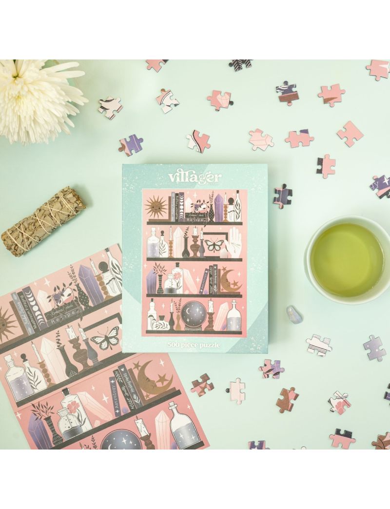 Villager Mystic Bookshelf 500pcs by Artist Kourtni Gunn