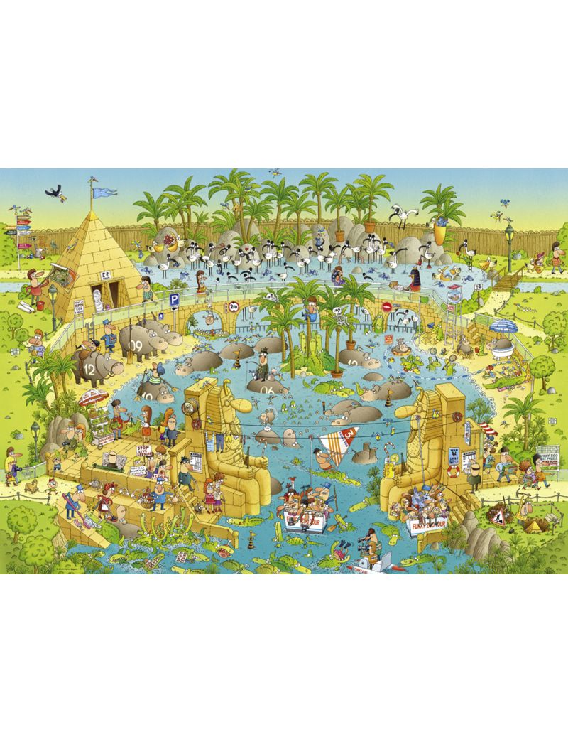 HEYE FUNKY ZOO NILE HABITAT 1000PC