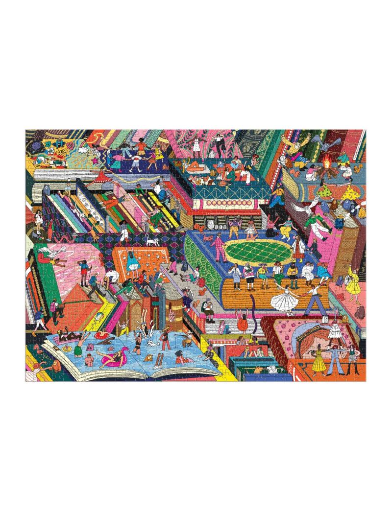 Galison Novel Neighborhood 1000 Piece Foil Puzzle