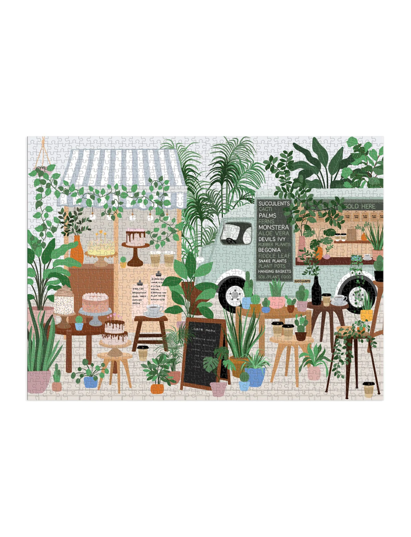 Galison Plant Cafe 1000 Piece Puzzle