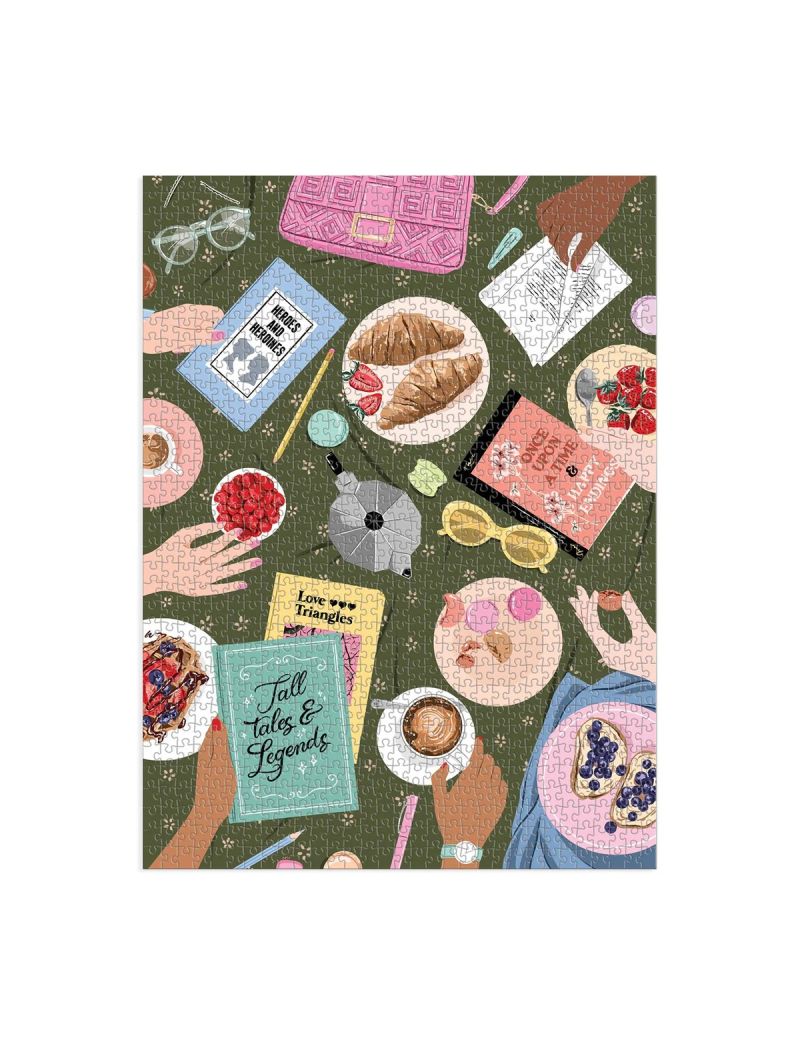 Galison Reader's Society 1000 Piece Puzzle in Square Box