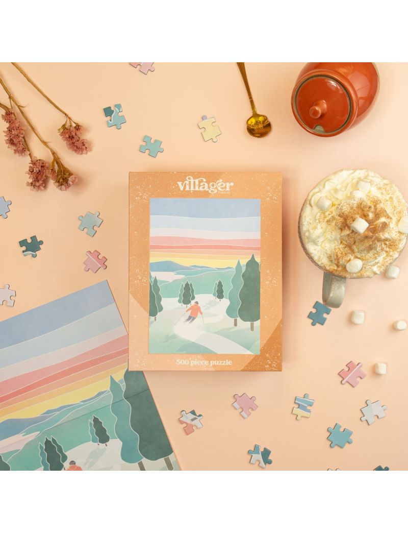Villager Sunset Ski 500pcs by Maude Gervais