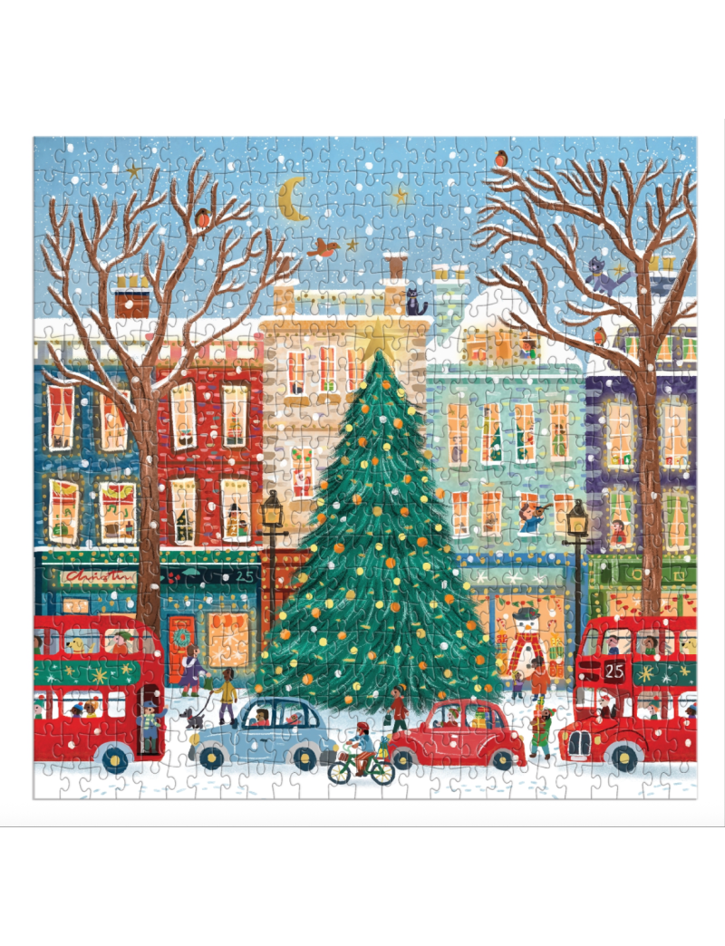 Galison Tinsel City 500 Piece Foil Puzzle