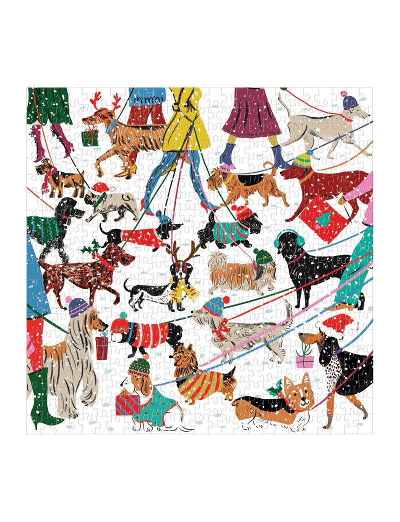 Galison Winter Dogs 500Pc Puzzle